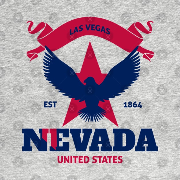 USA Eagle NEVADA Celebration Day, Happy NEVADA State Day Nevada Happy Celebration Day by badCasperTess